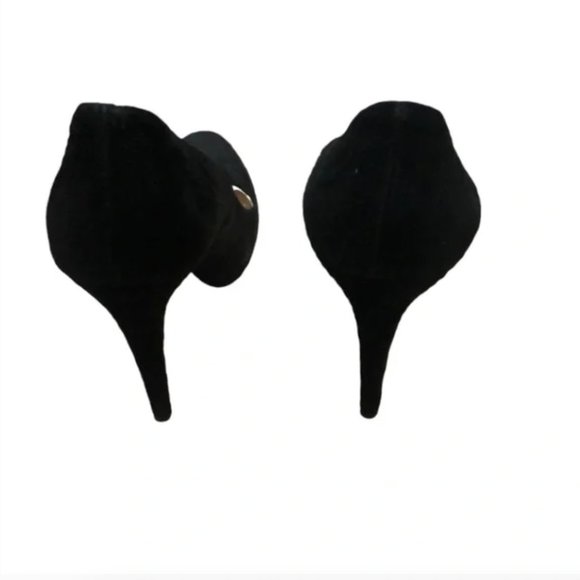 Prada Black Suede Heels - Picture 3 of 8
